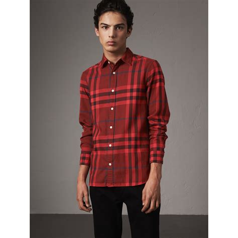 burberry flannel shirt